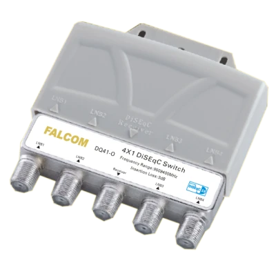 Falcom Diseqc sklopka, 4 ulaza, sa kučištem - DQ41-O