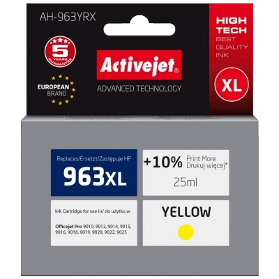 Activejet Tinta za printer, HP 963XL, 3JA29AE, 25 ml., Yellow - AH-963YRX