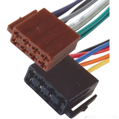 SAL Utičnica ISO, set, napajanje + zvučnici, 15cm, označene žice - ISO 2