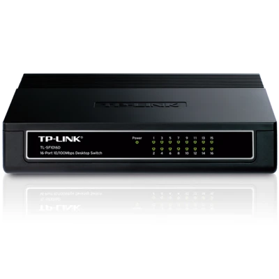 TP-LINK 16-portni switch 200Mbps, 10/100 Mbps, , RJ45 - TL-SF1016D