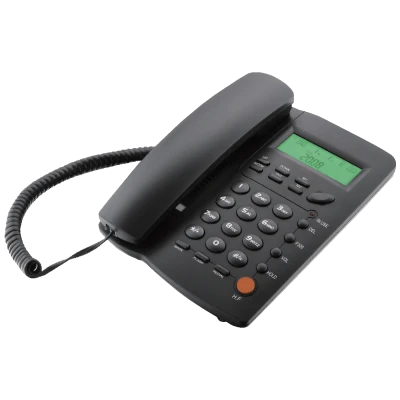 MeanIT Telefon stolni, LCD zaslon, ID broja, handsfree, crna - ST-300 Black