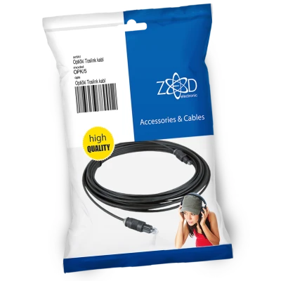 ZED electronic Optički Toslink kabl 5 metara, extra kvaliteta - OPK/5