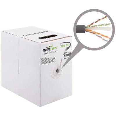 Connect XL Mrežni FTP kabl, CAT5e, CCA, 305 met. - CAT5-FTP-CCA