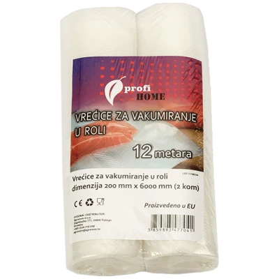 profi HOME Vrećice/Folije za vakumiranje u roli, 200 x 6000 mm, 2 kom - 453606