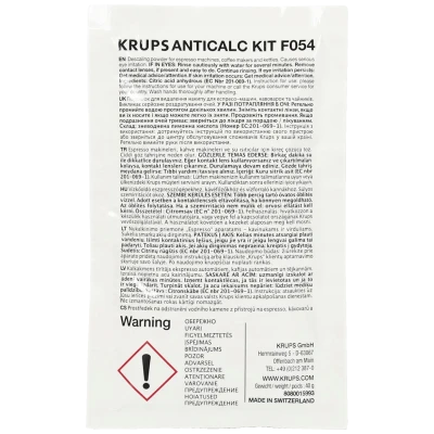 Krups Prah za čišćenje kamenca - F054001A