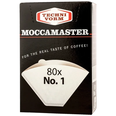 Moccamaster Papirnati filteri za kafu, jednokratni, 80 kom. - Paper coffee filters Nr 1