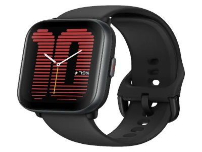 Amazfit Active Black 1.75" AMOLED HD display; 14 days battery life; 5 ATM; GPS
