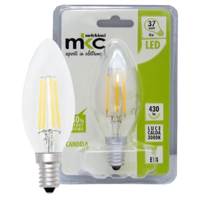 MKC Sijalica,LED 4W, E14, 3000K,220V AC, toplo/bijela svjetlost - LED CANDELA C35 E14/4W