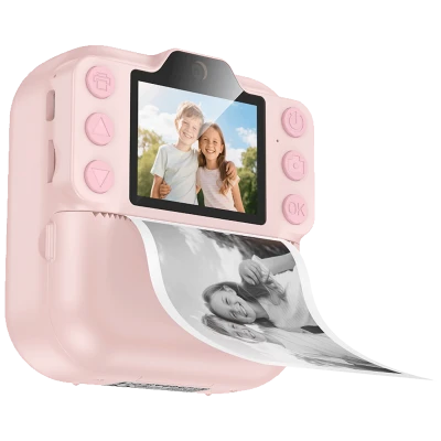 hoco. Dječija kamera sa printerom, 2" IPS LCD, 1080p - DV211 Pink
