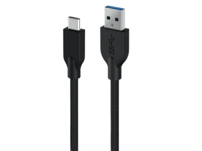 Genius ACC-A2CC-3A kabl,USB-A/USB-C, USB 3.0, pleteni, 1.5 m, crni