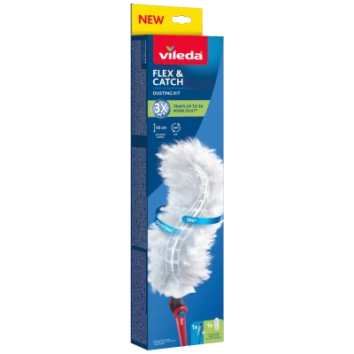Vileda Krpa za prašinu s dugom drškom i fleksibilnim umetkom - Flex & Catch