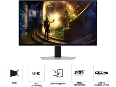Samsung 27" Odyssey G61SD monQHD 2560x1440, 240Hz, OLED0.03ms, 250cd, 2xHDMI, DP, 2xUSB