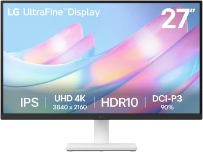 LG 27" 4K UltraFine 27US550-WIPS, 3840x2160, 5ms,300cd,60HzDP, 2xHDMI, HAS, Tilt, Swivel, Pivot