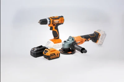 Fuse set akumulatorska bušilica VLN 3220 + akumulatorska brusilica VLN 4320, baterija 1x3.0Ah