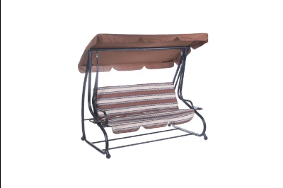 SANTORINI (MIDDLE)  plavo/braon - bastenska ljuljaska trosed