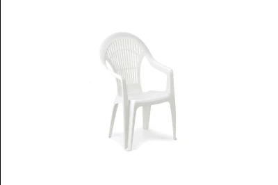 Bastenska stolica plasticna Vega - bela