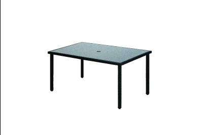 Bastenski sto od ratana crni - ATLANTIC