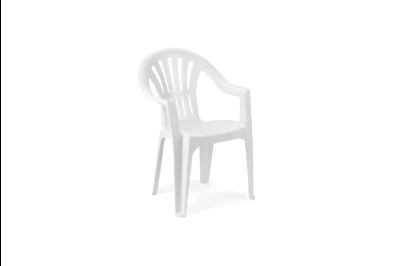 Bastenska stolica plasticna Kona - bela