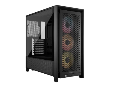 CORSAIR FRAME 4000D RS ARGB3xRS120 ARGB fans, 360mm rad170mm cooler, 430mm GPU, ATX, Black