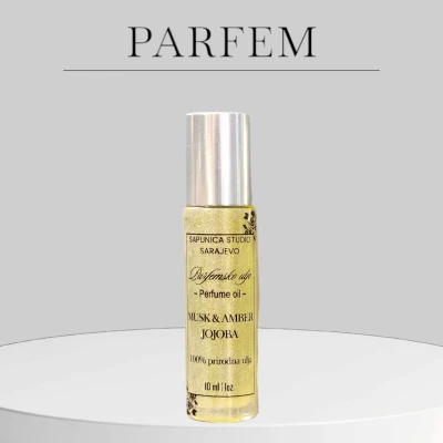 Prirodni Parfem Peoni i Jojoba - 10ml Roll-On Metalna kuglica