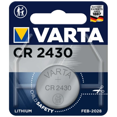 Varta Baterija litijska, CR2430, 3 V, dugmasta, blister 1 kom