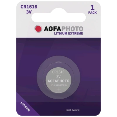 Agfa Baterija litijska, CR1616, 3V, dugmasta, blister 1 kom. - CR1616 B1
