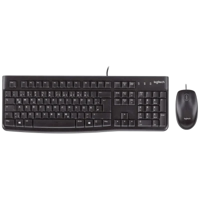 Logitech Tipkovnica+miš, set, žični, USB - MK120