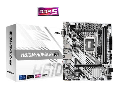 ASROCK MB H610M-HDV/M.2+ D5Intel H610;2xDDR5;VGA,HDMI,DPmicro ATX