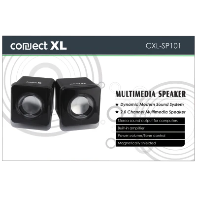 Connect XL Zvučnik, set,  2.0, USB 5V, boja crna - CXL-SP101