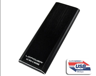 LC-Power LC-M2-C-NVMEUSB 3.1 Gen. 2 Type C M.2SSD Enclosure