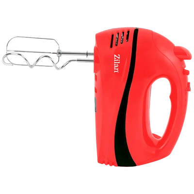 Zilan Mikser ručni, 5 brzina+turbo, 300 W, crveno/crna - ZLN8401