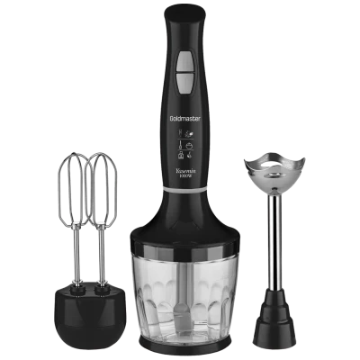Goldmaster Štapni mikser sa posudom, 3u1, 1000W - GM-7240S Yasemin