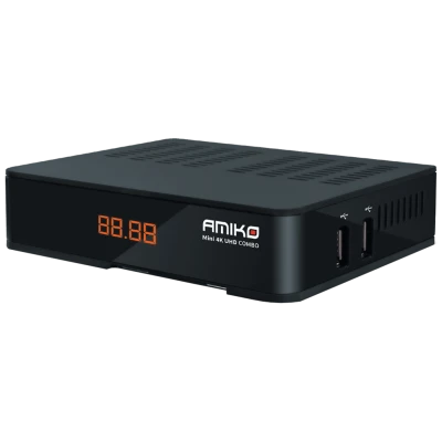 Amiko Prijemnik combo, DVB-S2X+T2/C, 4K UHD, USB PVR, Ethernet - MINI 4K COMBO 4K