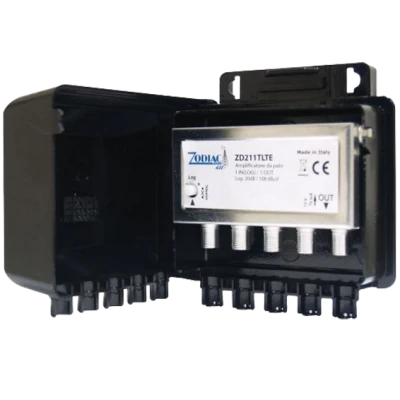 ZODIAC Pojačalo antensko, 1 ulaza - 1 izlaz, 108dBmV - ZD 211 TLTE