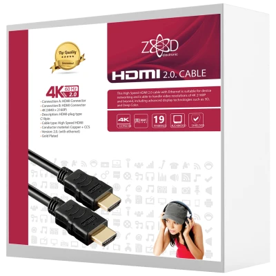 ZED electronic HDMI 2.0 kabl, 4K, dužina 25,0 met. - HDMI-4K/25