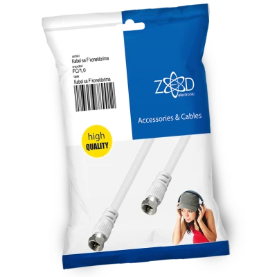 ZED electronic Antenski kabl sa F - konektorima, 1.0 met - FC/1,0