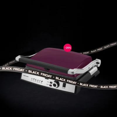 Goldmaster Grill kontaktni, granitni premaz, otvaranja za 180°, 2000W - GM-7450M Tostmix - Purple