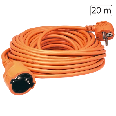 home Produžni strujni kabl 1 utičnica, 20m, H05VV-F 3G 1,5mm² - NV 2-20/OR/1.5