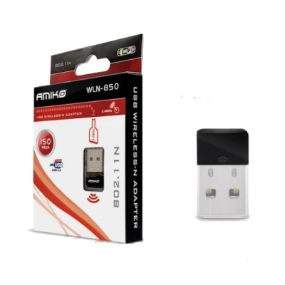 Amiko Wi-Fi mrežna kartica, USB, 2.4 GHz, 150 Mbps - WLN-850