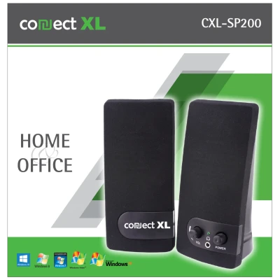 Connect XL Zvučnik, set,  2.0, USB 5V, crna boja - CXL-SP200