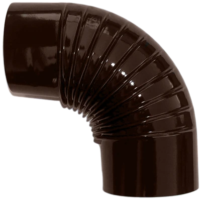 DINAMO Dimovodna kriva/koljeno, braon - Kriva braon