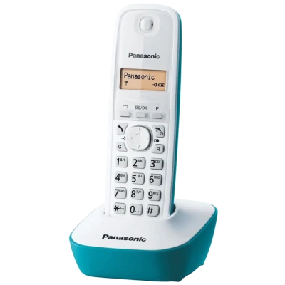 Panasonic Telefon bežični, LED display, bijelo/plavi - KX-TG1611FXC