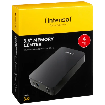 (Intenso) Eksterni HDD 3.5", kapacitet 4TB, USB 3.0, crna boja - HDD3.0-4TB/Memory-center