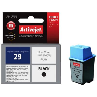 Activejet Tinta za printer, crna, zapremina 40 ml. - HP 29 51629A; AH-29N