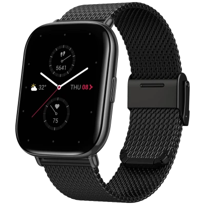 Amazfit SAT pametni, 1.65" AMOLED, vodootporan 5ATM, BT - Zepp E (square) Metallic Black S.E