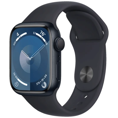 Apple Pametni sat, 1.69" LTPO OLED zaslon, vodootporan BT, WiFi - Watch Series 9 GPS 41mm Midnight