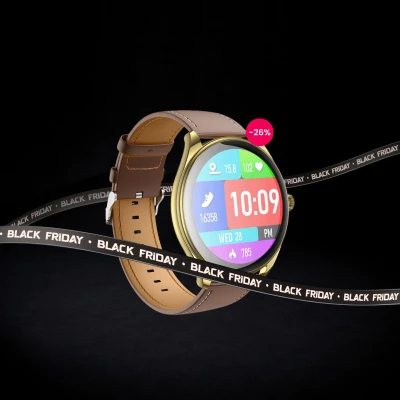 hoco. Pametni sat, 1.43" AMOLED, Bluetooth, IP67 - Y22 Champagne gold