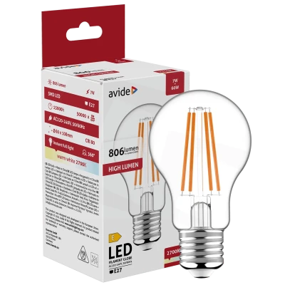 Avide Sijalica, LED 7W, E27, 2700K, 360°, 230V AC - Globe 7W E27