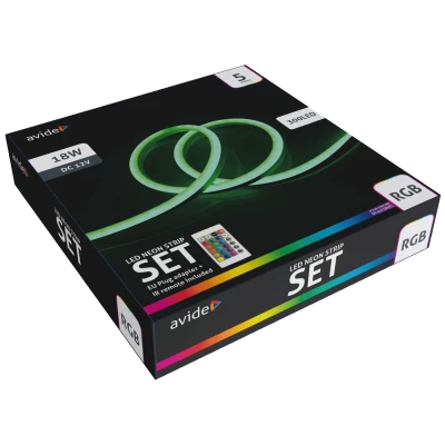 Avide LED traka sa daljinskim upravljačem, RGB, 18W, 12V, 5 met. - ABNLS-12VRGB-5MR-DE