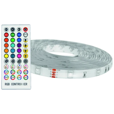 Avide LED traka sa daljinskim upravljačem, RGB, 16W, 12V, 5 met. - ALSB5050RGBMU40-5M